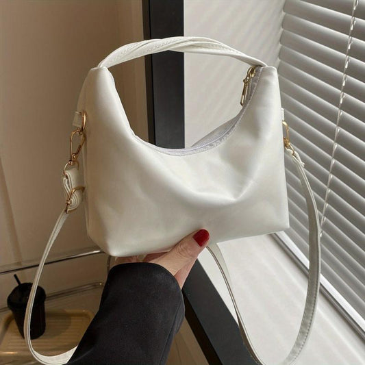 Versatile Crossbody Bag & Purse for Women, Casual PU Leather Shoulder Bag