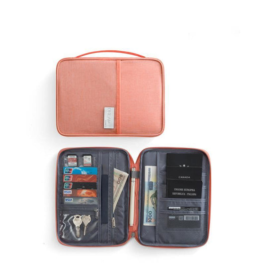 Large Capacity Document Storage Bag with Bill Clip