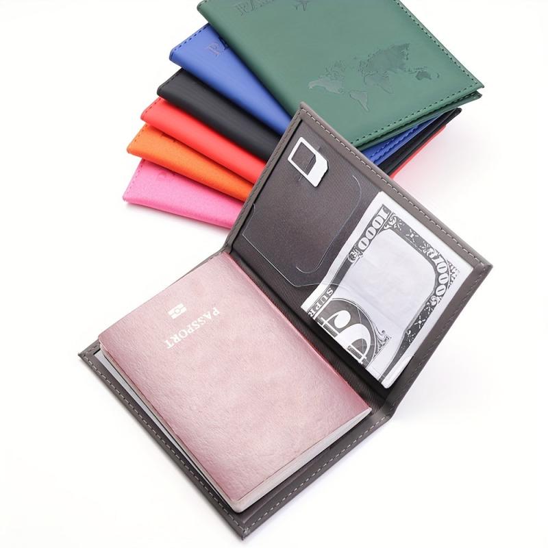 1pc Travel Document Bag Passport Protective Case