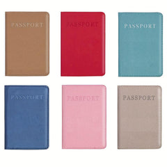 1pc PU Leather Passport Holder Slim Passport Protector Travel Accessories