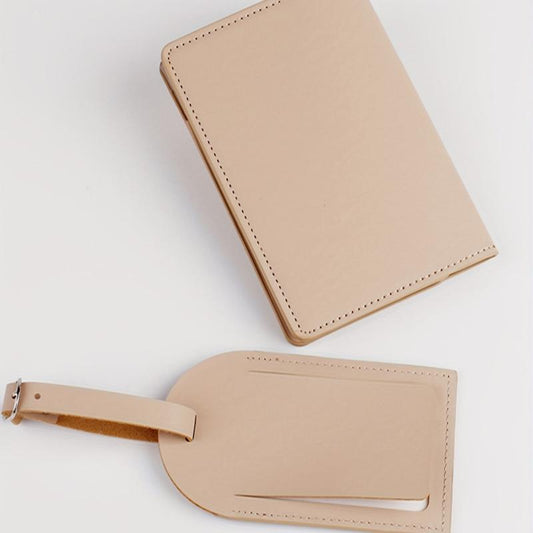 Map Pattern Passport Holder & Luggage Tag Set