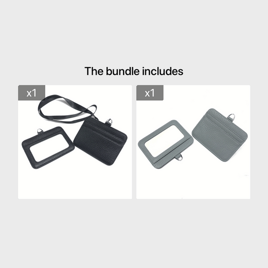 Leather Hang Tag Work Card Bag 9065