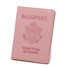 Vaccine Card and Passport Protector, PU Leather, Slot for Vaccine Card