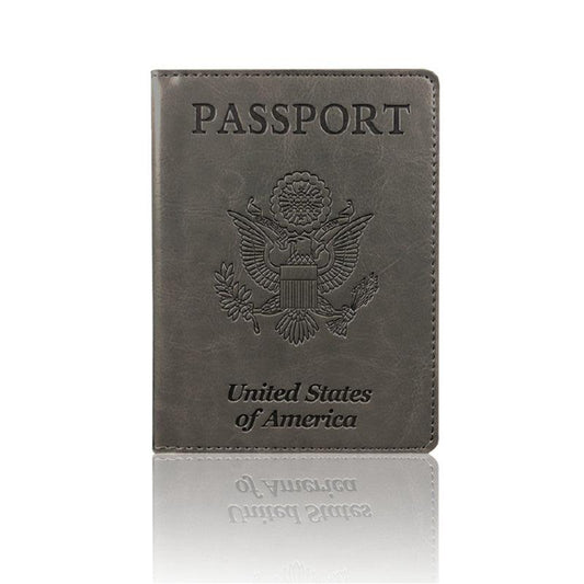 Passport Holder Travel Bag Slim PU Leather Passport Case
