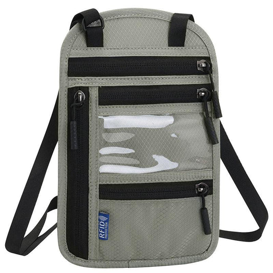 RFID Crossbody Passport Bag with Shoulder Strap
