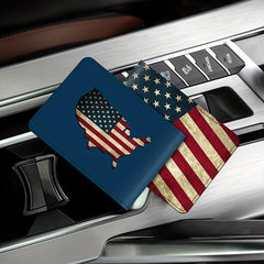 Flag PU Leather Card Holder Multifunctional