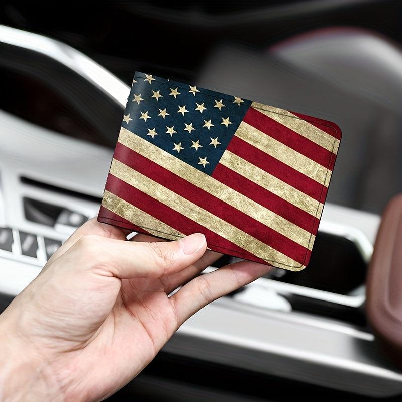 Flag PU Leather Card Holder Multifunctional