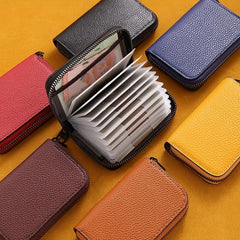 26 Card Slots PU Leather Credit Card Storage Bag Unisex Texture Driving Coin Pur