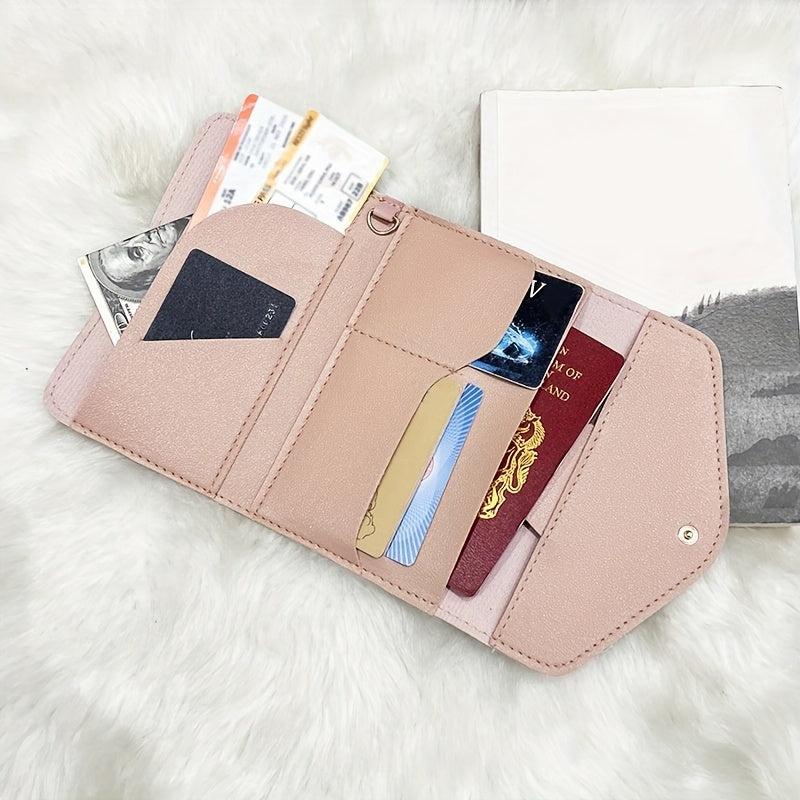 Passport Bag Overseas Travel Passport Clip Coin Purse Ticket Document Bag