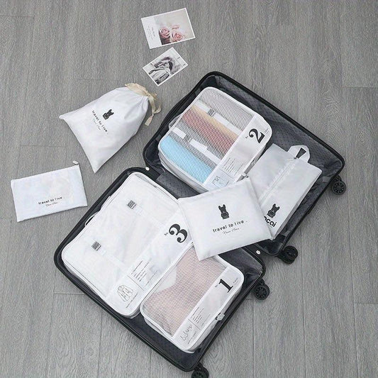 Travel Storage Bag Set Luggage Clothing Finishing Bag Portable Underwear Shoes