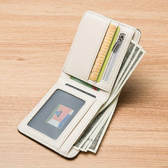 Men's Canvas Short Wallet Casual Pocket Thin Money Card Licence Bag