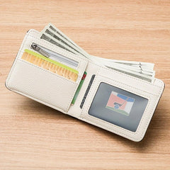 Men's Canvas Short Wallet Casual Pocket Thin Money Card Licence Bag