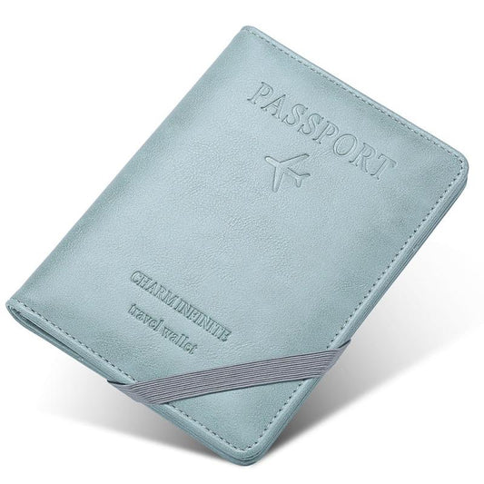 RFID Blocking Passport Case Travel Wallet PU Leather