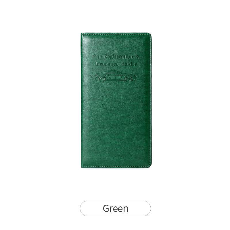 PU Driver's Leather Case Car Registration Insurance Protective Cover