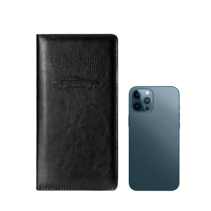 PU Driver's Leather Case Car Registration Insurance Protective Cover