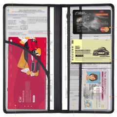 PU Driver's Leather Case Car Registration Insurance Protective Cover