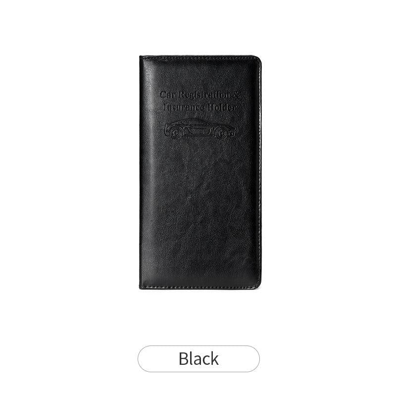 PU Driver's Leather Case Car Registration Insurance Protective Cover