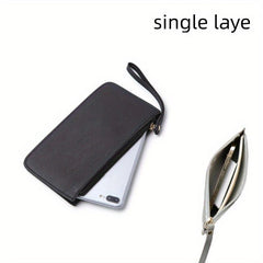 Portable Zipper Passport Holder Wallet Clutch Bag