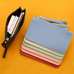 Portable Zipper Passport Holder Wallet Clutch Bag