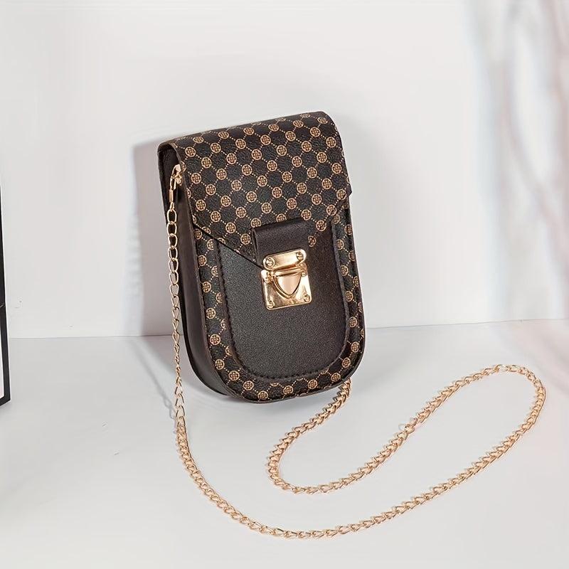 2023 Retro Crossbody Bag Chain Small Bag Mobile Phone ID Bag