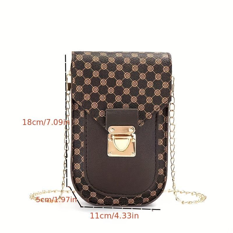 2023 Retro Crossbody Bag Chain Small Bag Mobile Phone ID Bag