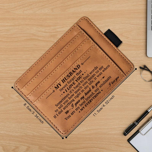 Vintage PU Leather Passport Case Coin Purse Card Licence Holder