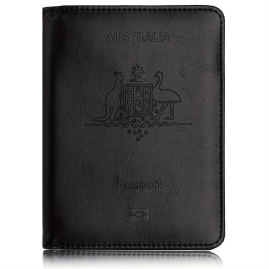 Kangaroo Goose Pattern Passport Case RFID Blocking Holder