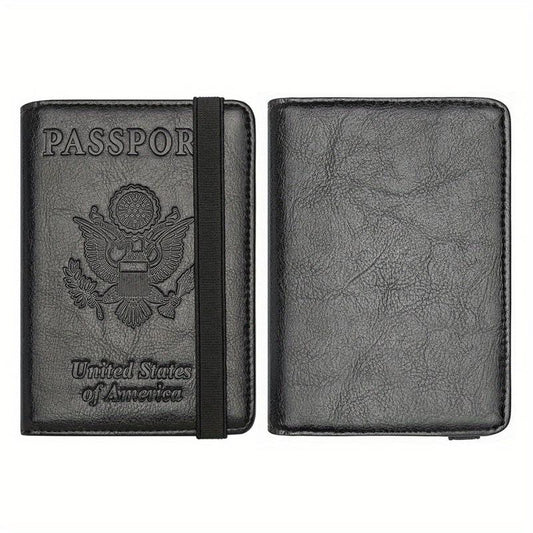 Passport & Vaccine Card Holder Combo Case with CDC Vaccination Slot