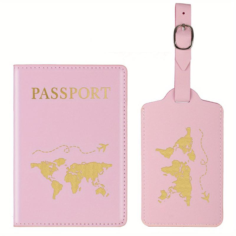 Passport Cover and Luggage Tag Set for Travel