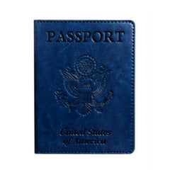 Passport Protector & Vaccine Card Holder Travel Case PU Leather