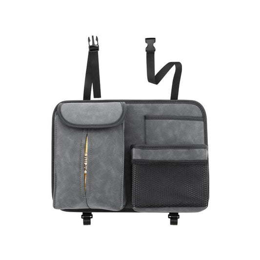 Car Backseat Organizer Kick Mats PU Leather Protector