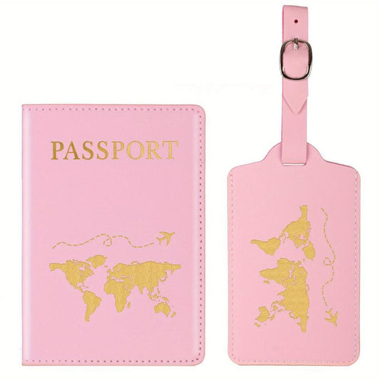 Passport Wallets Set with Organizer Slots and Luggage Tags