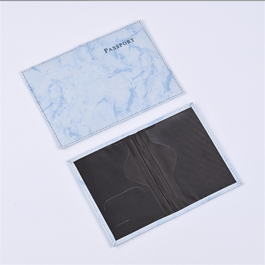 Marble Pattern Passport Holder Travel Accessories