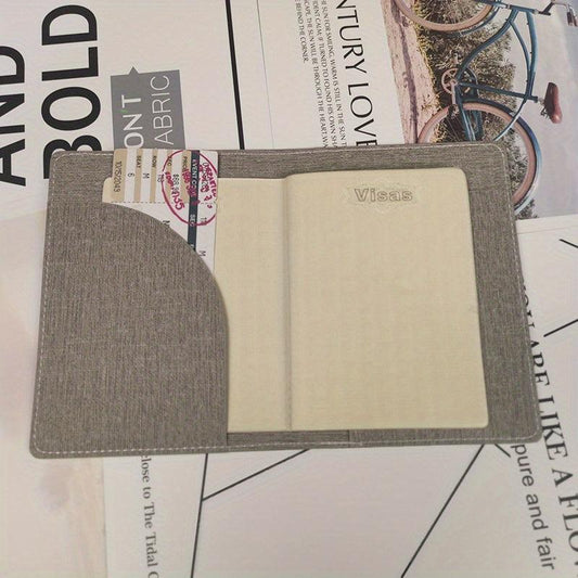 Multifunctional Passport Case Card Storage Bag PU Leather Travel Bag