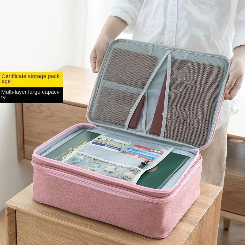 DocSafe Document Bag With Lock Fireproof 3 Layer File Storage Case
