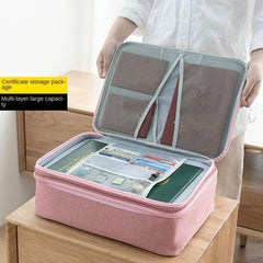 DocSafe Document Bag With Lock Fireproof 3 Layer File Storage Case