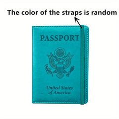 Travel Passport Holder US Passport Protector PU Leather Document Holder
