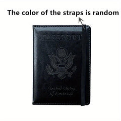 Travel Passport Holder US Passport Protector PU Leather Document Holder