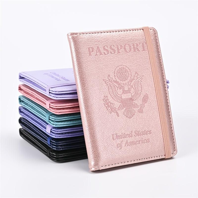 Travel Passport Holder US Passport Protector PU Leather Document Holder