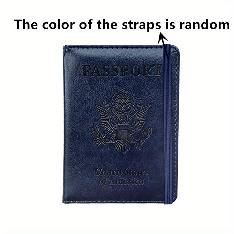 Travel Passport Holder US Passport Protector PU Leather Document Holder