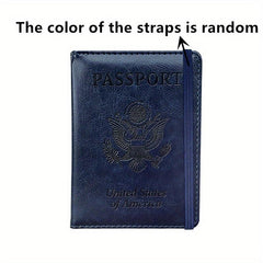 Travel Passport Holder US Passport Protector PU Leather Document Holder