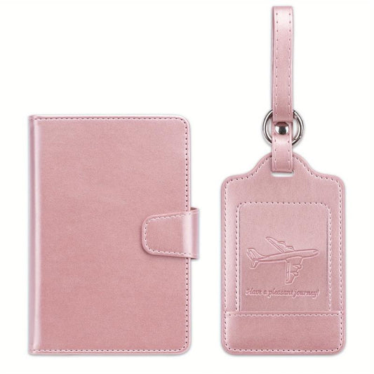 Passport Holders And Luggage Tags Set - Card Slot
