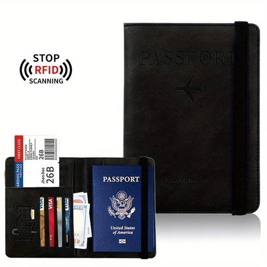 RFID Blocking Passport Holder Travel Document Card Holder