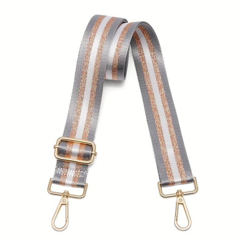 Colorblock Wide Strap Adjustable Durable Bag Strap Travel Accessory