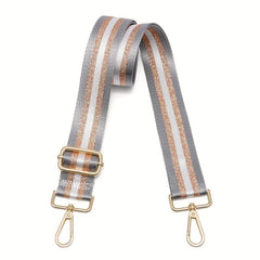 Colorblock Wide Strap Adjustable Durable Bag Strap Travel Accessory