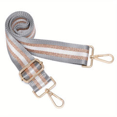 Colorblock Wide Strap Adjustable Durable Bag Strap Travel Accessory
