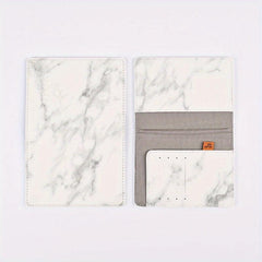 Marble Pattern Passport Holder RFID Blocking PU Leather