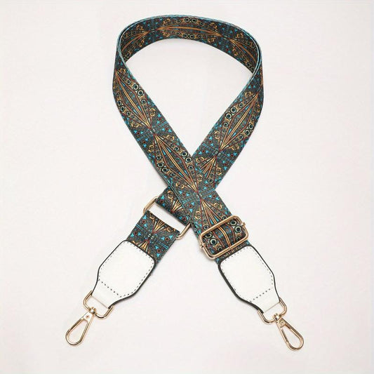 Vintage Pattern Bag Strap Wide Adjustable Replaceable Travel Accessories