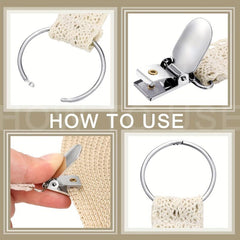 Hat Clips Holder Flower Lace Hat Keeper Clip Multifunctional Duck Clip