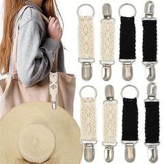 Hat Clips Holder Flower Lace Hat Keeper Clip Multifunctional Duck Clip